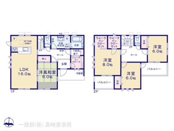 リーブルガーデン渋川半田第３の見取り図