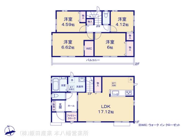 ハートフルタウン本八幡　市川市北国分2丁目2603番の見取り図