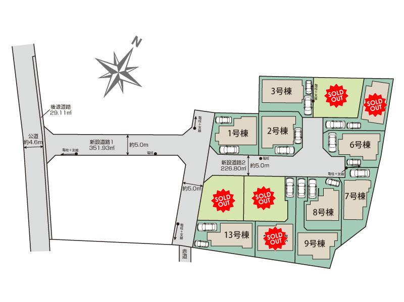 ブルーミングガーデン東村山市野口町２丁目１３棟の見取り図