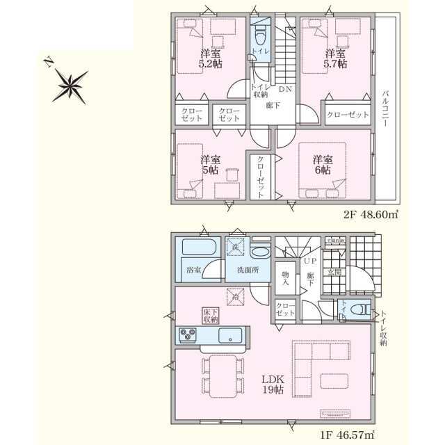 クレイドルガーデン多賀城市新田 第11の見取り図