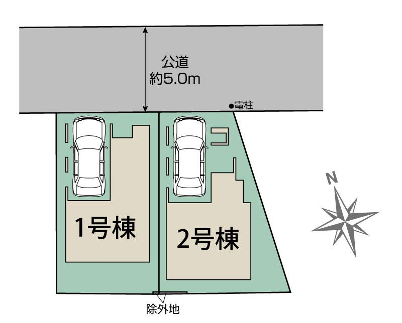 ブルーミングガーデン川口市上青木西２丁目２棟の見取り図