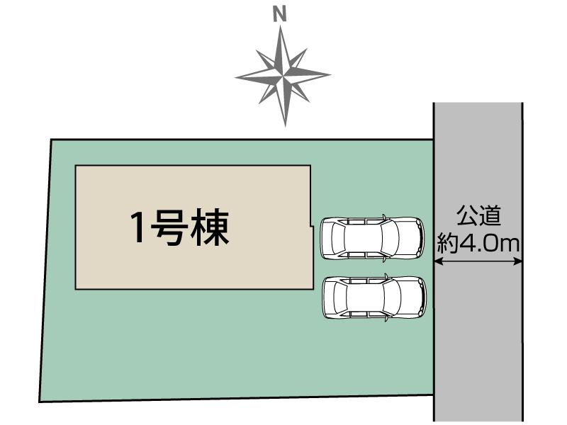 ブルーミングガーデン水戸市堀町３期１棟の見取り図