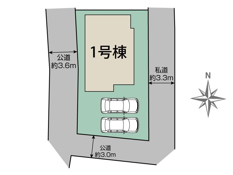 ブルーミングガーデン高崎市倉賀野町２期１棟の見取り図