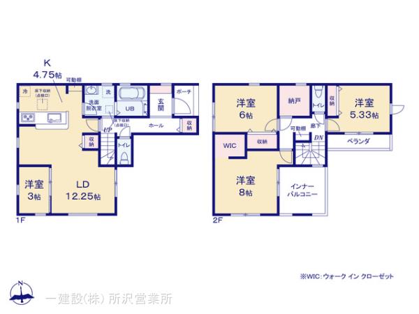 リーブルガーデン川越仙波町の見取り図