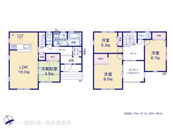 リーブルガーデン深谷東方町の見取り図