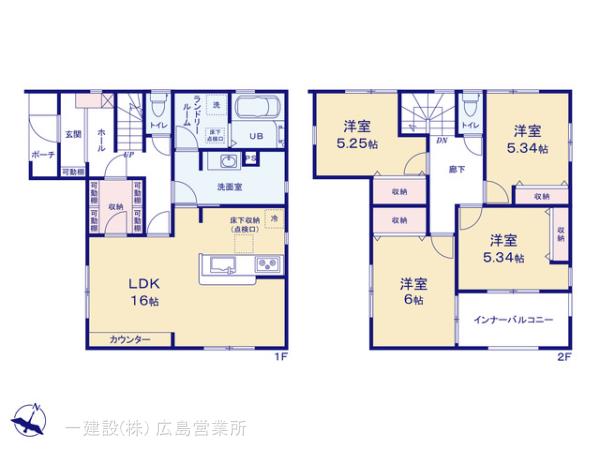 リーブルガーデン東広島市高屋町高屋東第２の見取り図