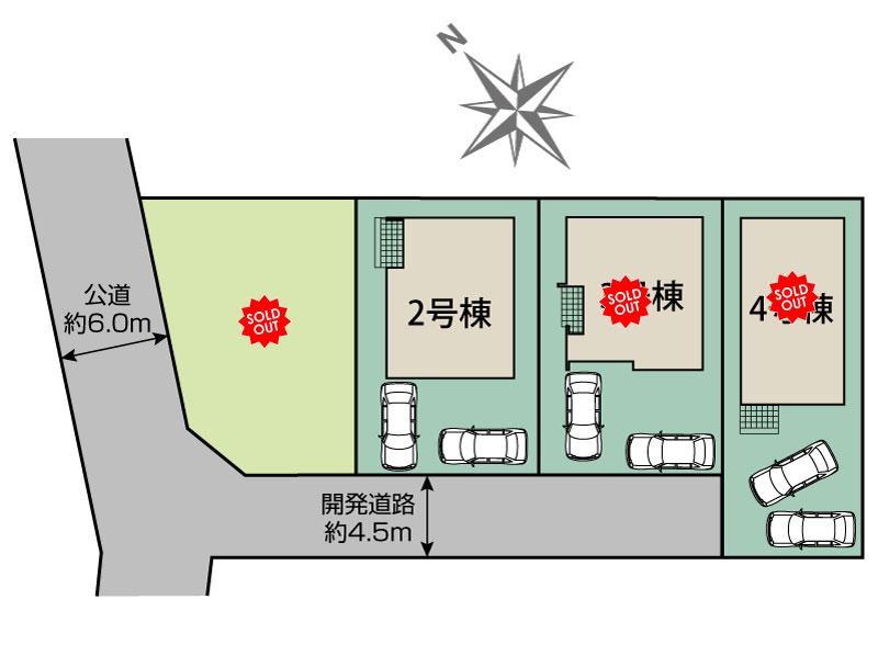 ブルーミングガーデン町田市木曽西３丁目２期４棟の見取り図