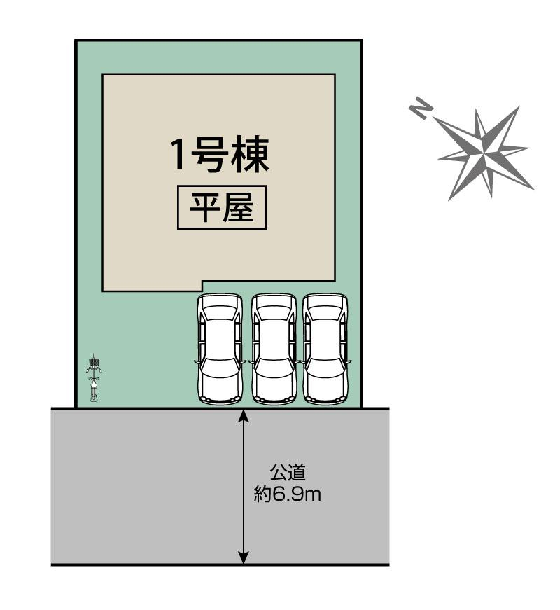 ブルーミングガーデン西宮市北六甲台４丁目１棟の見取り図