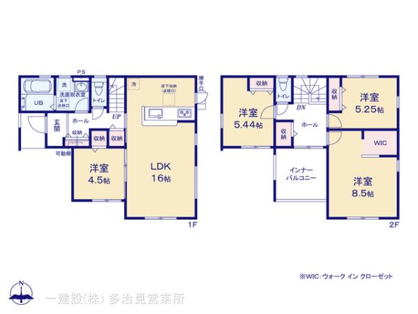 リーブルガーデン犬山市五郎丸鷺寺の見取り図