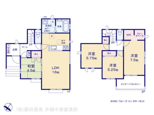 ハートフルタウン(沖中)南風原町宮城71番の見取り図