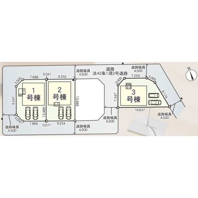 クレイドルガーデン岡崎市中島町 第14の見取り図