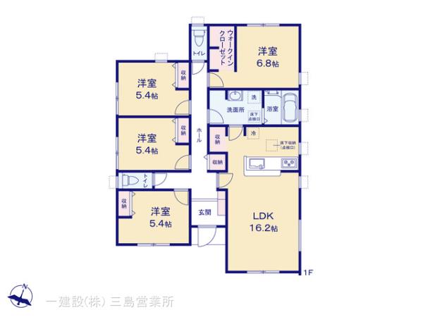 リーブルガーデン裾野市富沢の見取り図