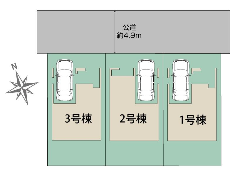 池田市緑丘1丁目3棟 区画図