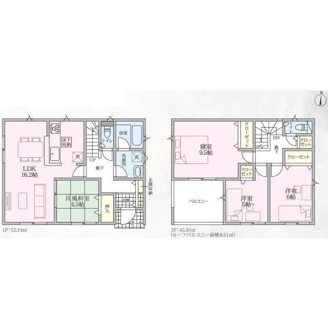 クレイドルガーデン熊谷市江南中央 第3の見取り図