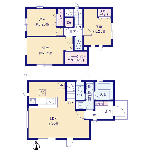 グラファーレ4318横浜市藤が丘３期２棟の見取り図