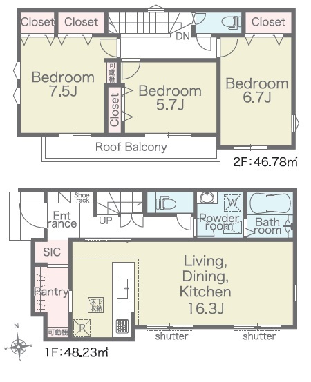 リナージュ平塚南金目　第１期の見取り図