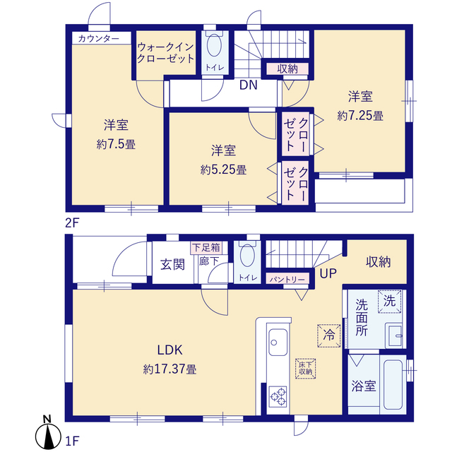 グラファーレ4310八王子市台町６期２棟の見取り図