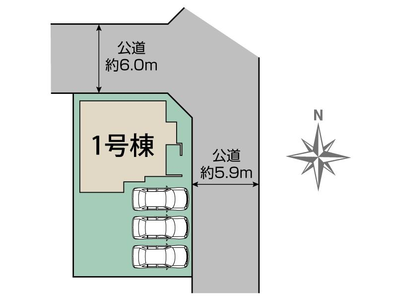 ブルーミングガーデン一宮市三条１棟の見取り図