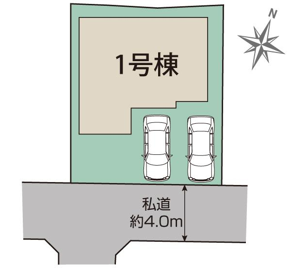 ブルーミングガーデン熊本市東区榎町３期１棟の見取り図