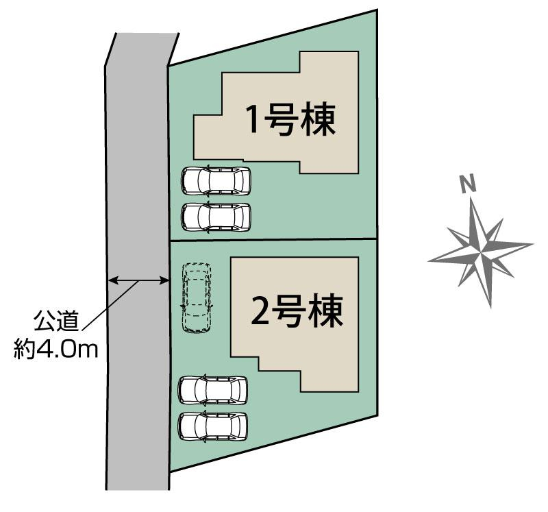 ブルーミングガーデン合志市須屋１５期２棟の見取り図