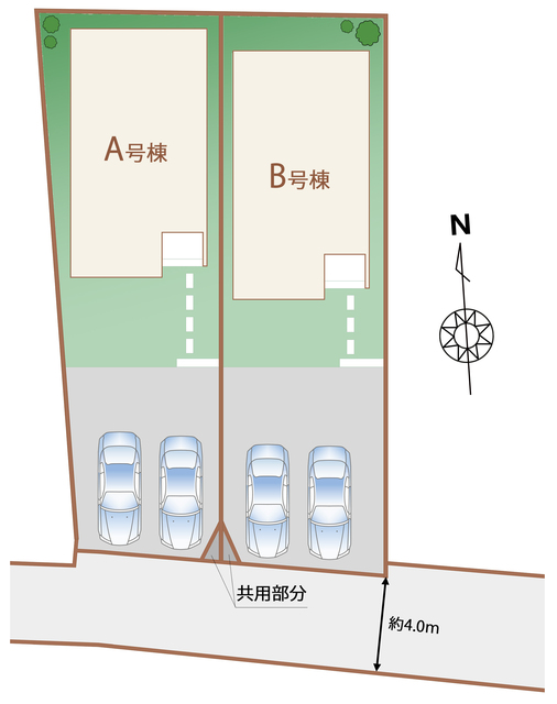 ハートフルタウン袋原5丁目31番の見取り図