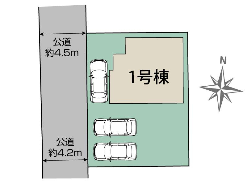 ブルーミングガーデン磐田市天龍２期１棟の見取り図