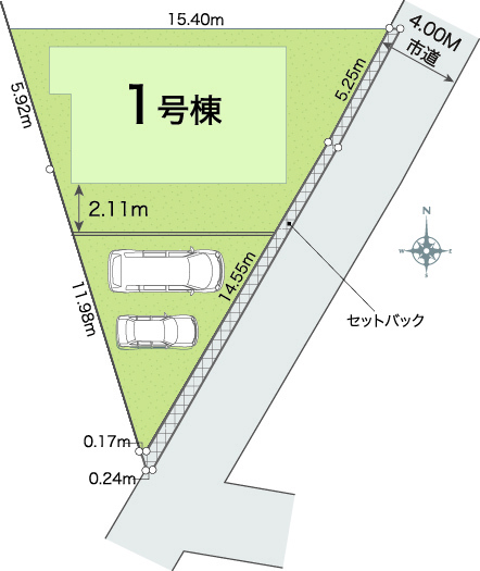 リナージュ野田市清水０１期の見取り図