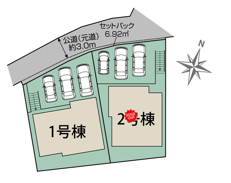 ブルーミングガーデン刈谷市元町４丁目２棟の見取り図