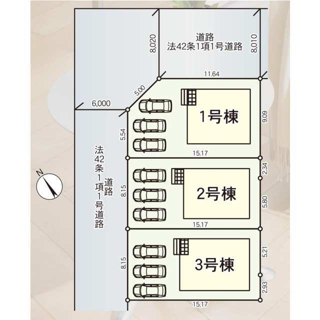 クレイドルガーデン名取市閖上中央 第1の見取り図