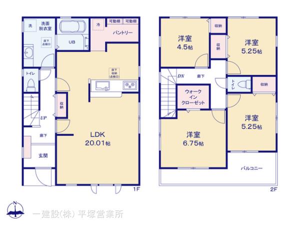 リーブルガーデン伊勢原市高森台３丁目第３の見取り図