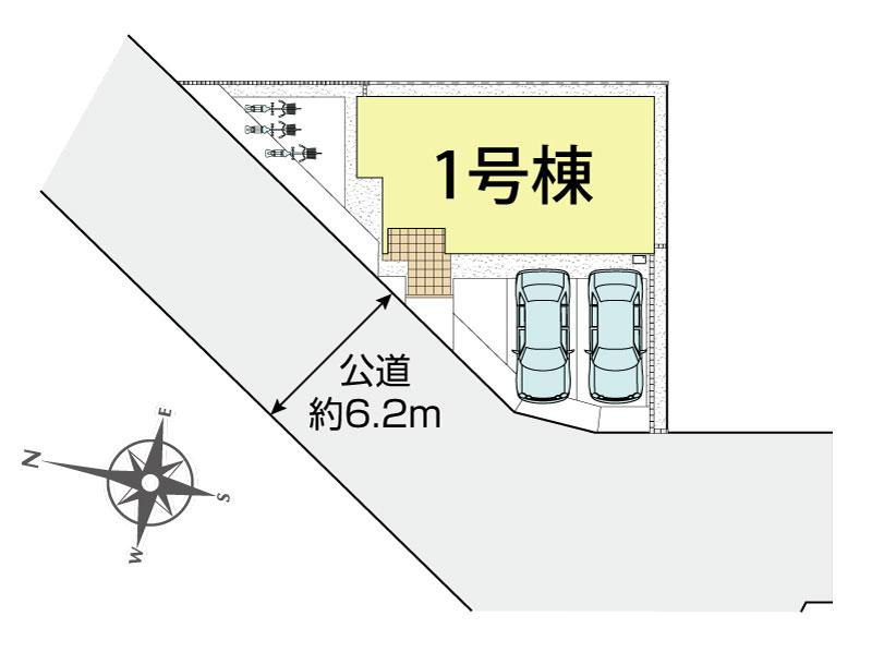 ブルーミングガーデン伊奈町小室１棟の見取り図