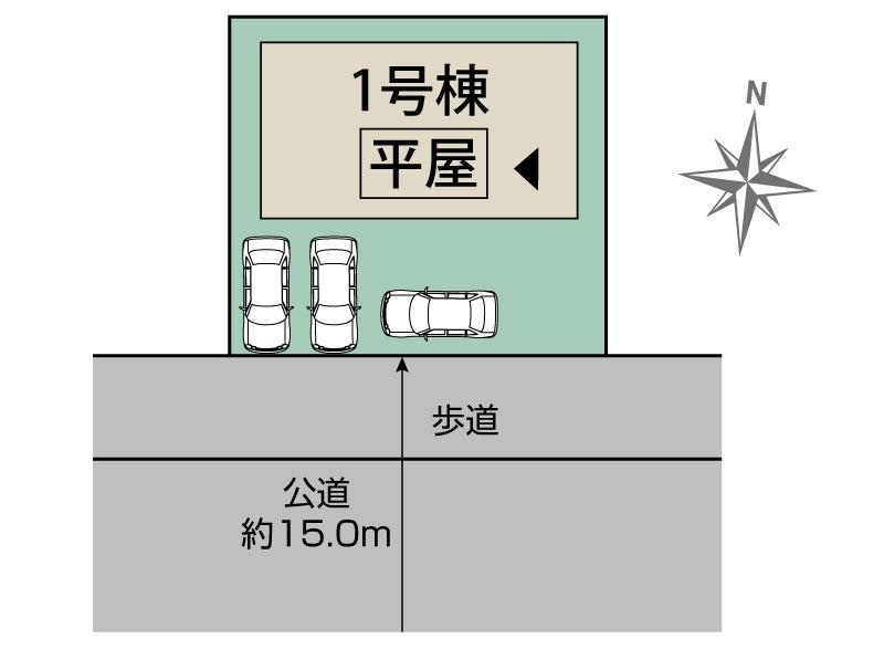 ブルーミングガーデン読谷村大木３期１棟の見取り図