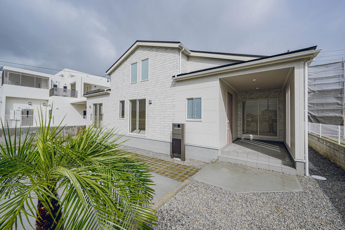 完成予想図:平屋で、ロフトがあります。 