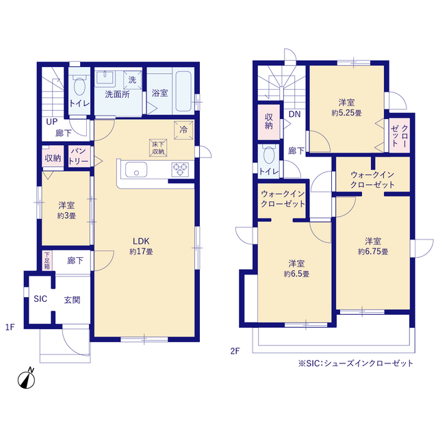 グラファーレ4367ふじみ野市長宮２期２棟の見取り図