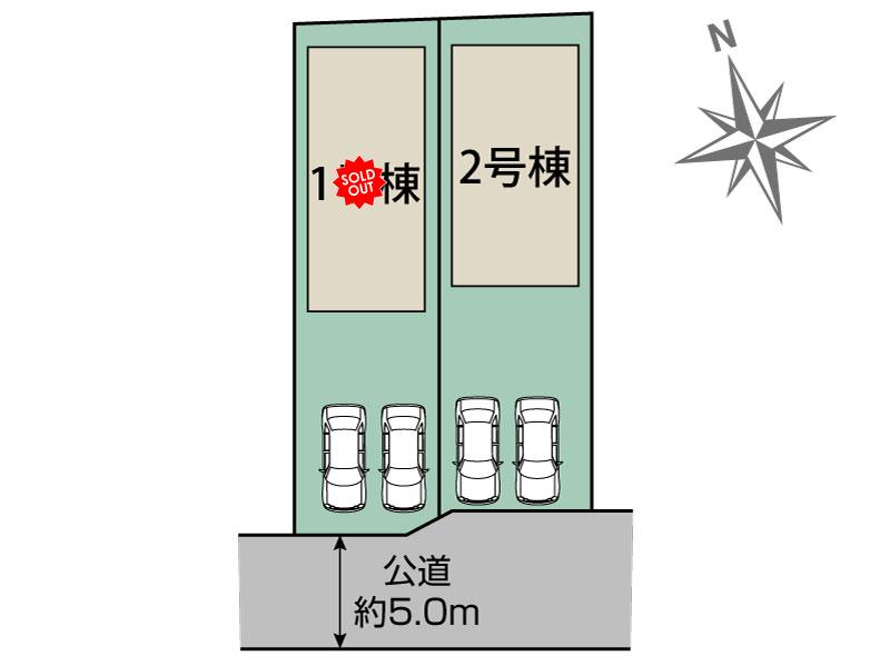 ブルーミングガーデン鎌ケ谷市北中沢３丁目２棟の見取り図