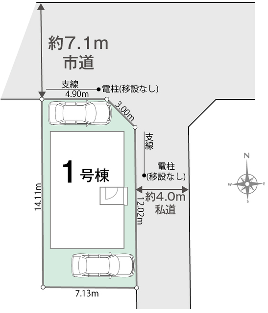 リナージュ春日部備後西２丁目　第１期の見取り図