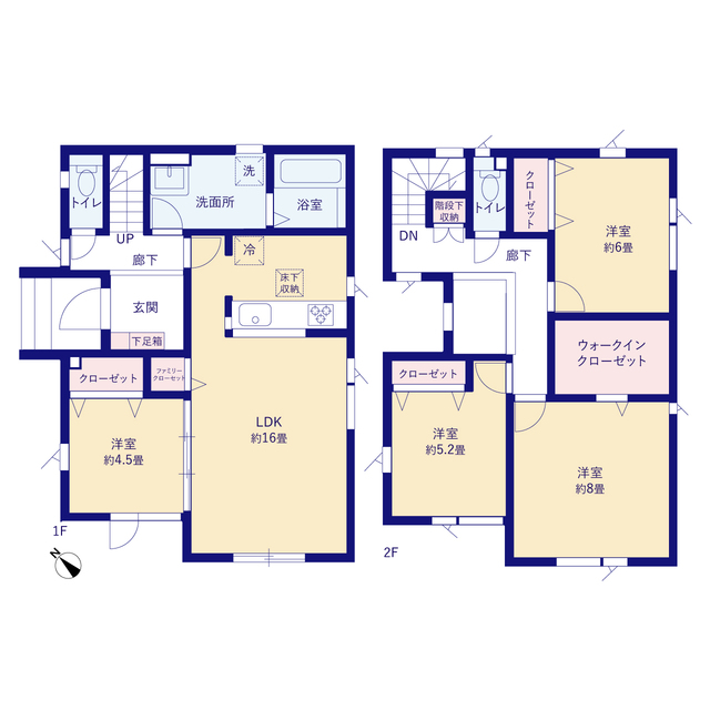 グラファーレ4351札幌市前田９期３棟の見取り図