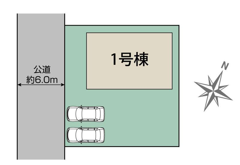 ブルーミングガーデンつくば市春風台１棟の見取り図