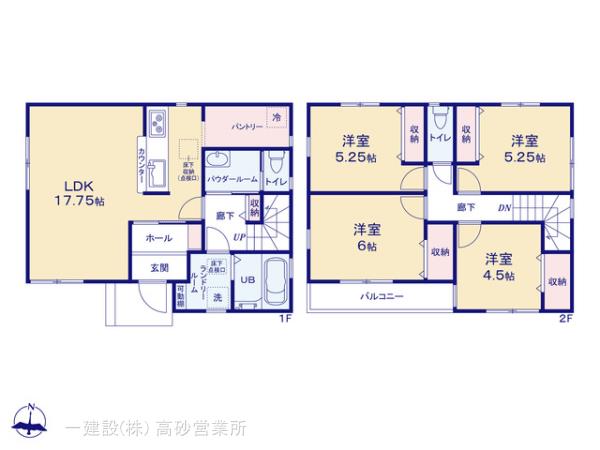 リーブルガーデン足立保木間１１期の見取り図