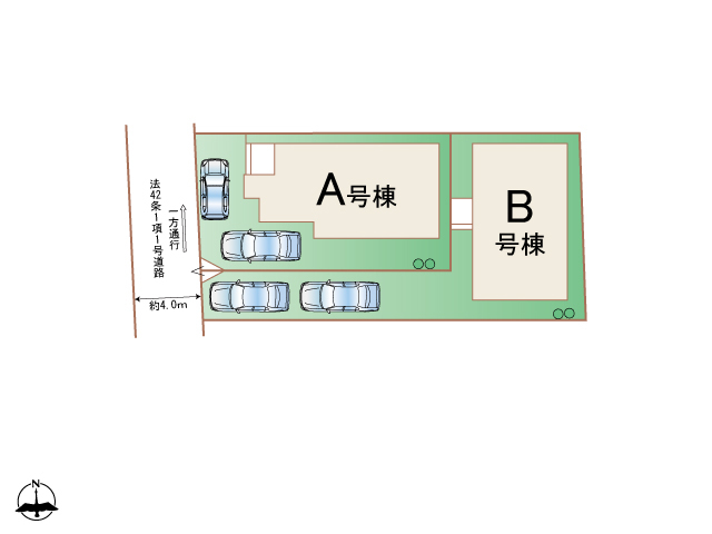 ハートフルタウン萩野町三丁目5番の見取り図