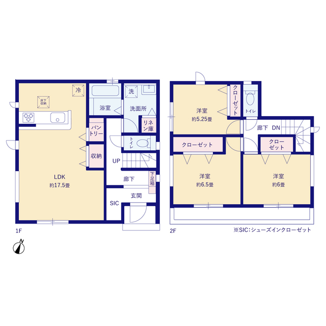 グラファーレ4269藤沢市亀井野１２期３棟の見取り図