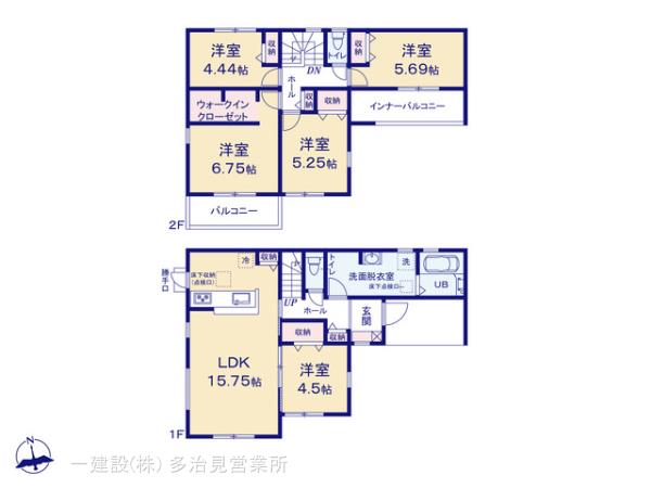 リーブルガーデン岐阜市大洞桜台の見取り図