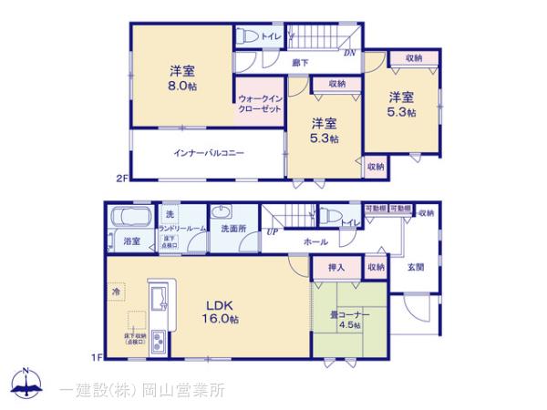 リーブルガーデン中区神下第２の見取り図