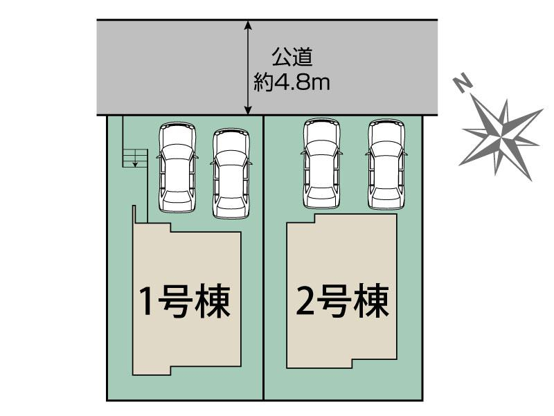 ブルーミングガーデン福岡市東区高美台３丁目２期２棟の見取り図