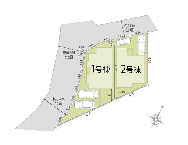リナージュ東海加木屋町　第１期の見取り図