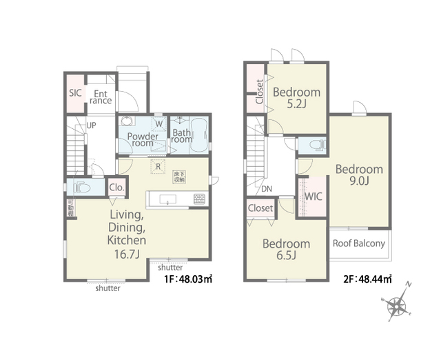 リナージュ東海加木屋町　第１期の見取り図