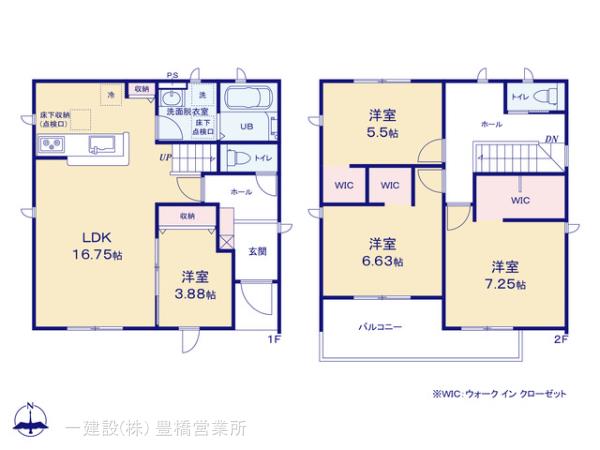 リーブルガーデン豊橋市高師町５９－２期の見取り図