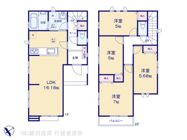 ハートフルタウン前原西6丁目763番の見取り図