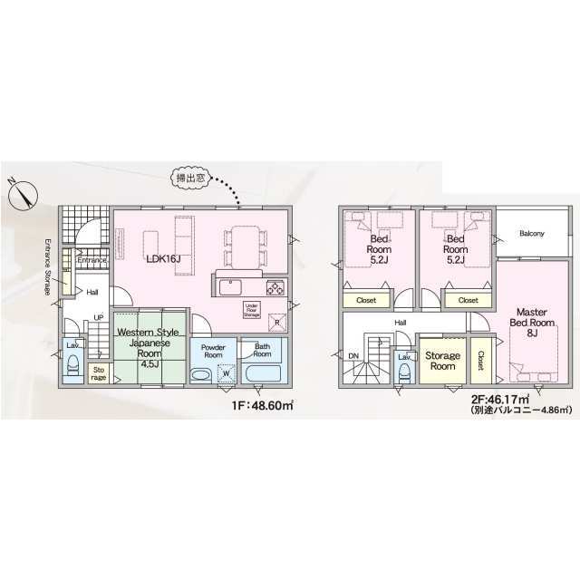 クレイドルガーデン福岡市早良区野芥 第25の見取り図