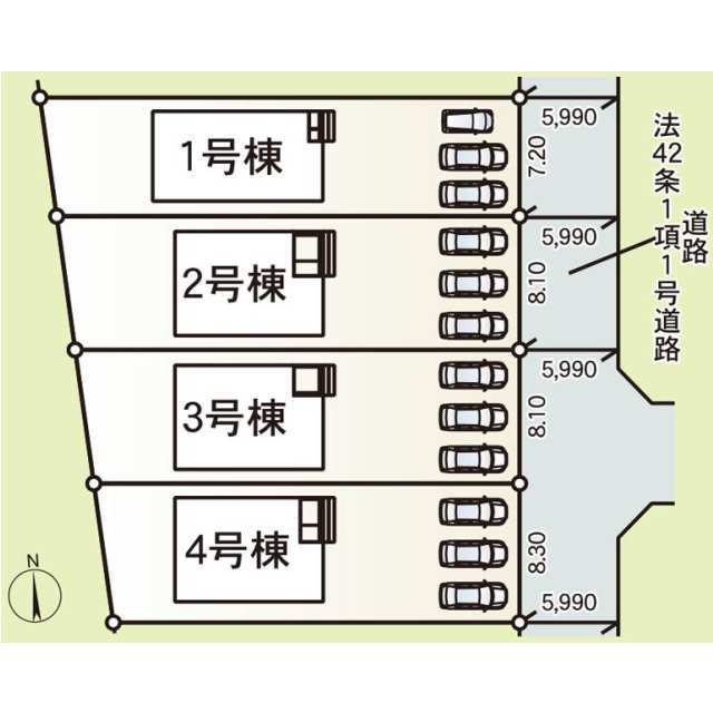 クレイドルガーデン越前市平出 第1の見取り図